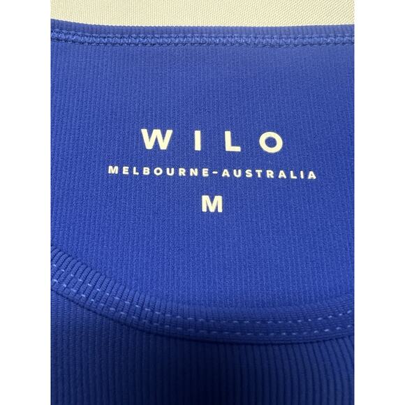 Wilo Workout Set Long Sleeve Cropped Size M Colorblock Yoga Pilates Active - Picture 3 of 14